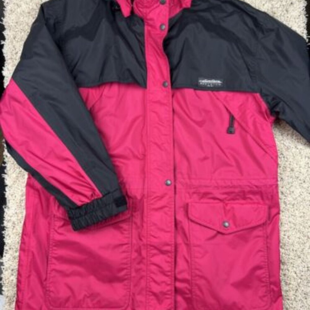 Woolrich Black and Pink Two-Tone Women’s Coat